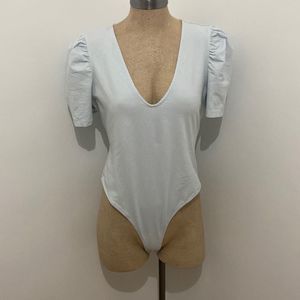Elegant Light Blue Women's Top
